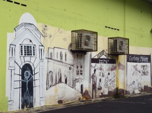 怡保新街场后巷壁画