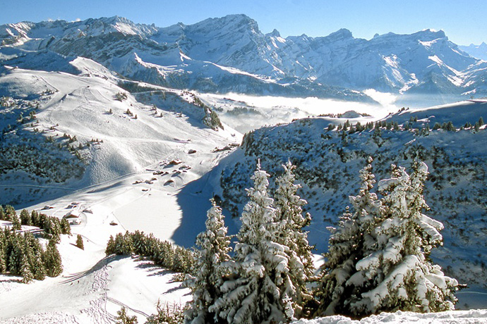 瑞士维拉尔-格里永滑雪场